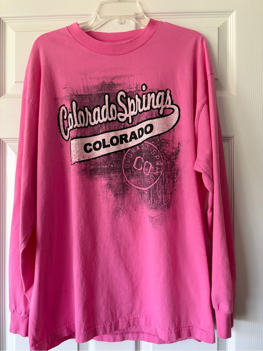 Pink Colorado Springs Long-Sleeve Graphic tshirt